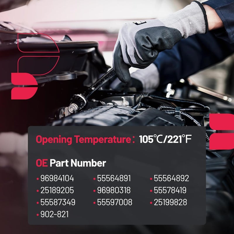 BDFHYK 96984104 Upgrade Aluminium Coolant Thermostat Housing Assembly Compatible with Chevy Aveo Aveo5 Cruze Limited Sonic Trax,Compatible with Pontiac G3 Wave,Compatible with Suzuki Swift+ 1.6L 1.8L - Image 5